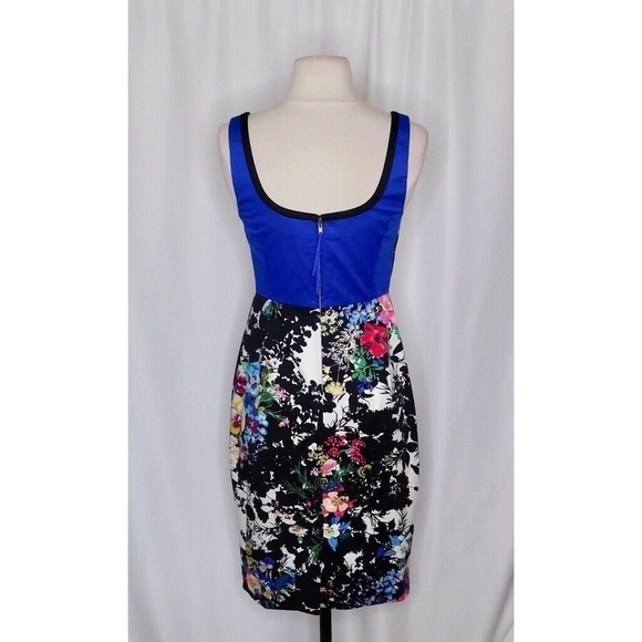 Anthropologie LEIFNOTES Chroma Shadow Floral Sheath Dress Fitted Romantic Size 0 - Picture 9 of 13